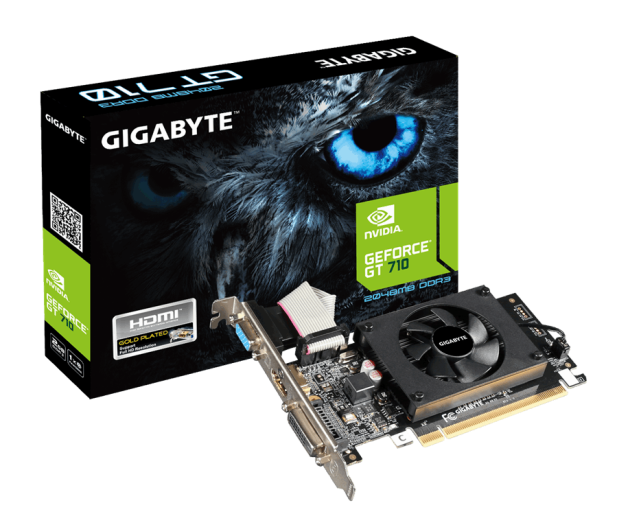 GIGABYTE GT710 2GB DDR3 64BIT DVI/HDMI/DSUB - 288213 - zdjęcie